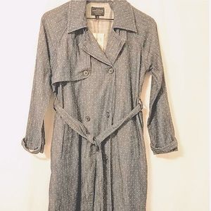 Lucky Brand Bradford Denim Trench Polka Dots